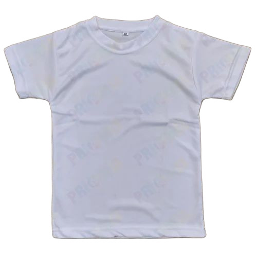 Men White Plain T-Shirt
