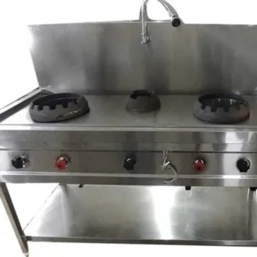 Ss 3 Burner Gas Range - Features: Low Maintenance