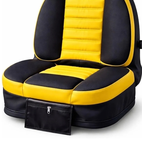 Tractor Seat - Color: Yellow And Black