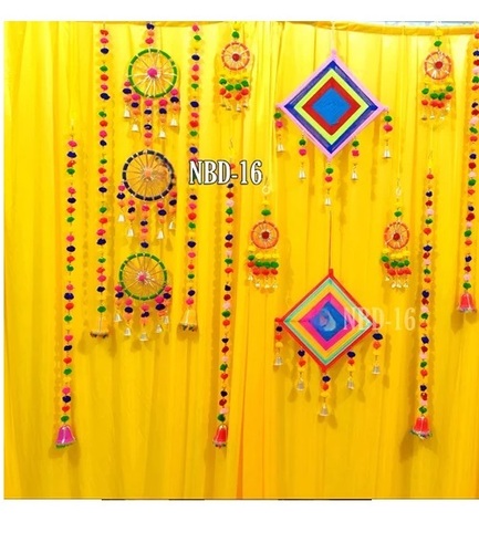 Haldi Mehendi Backdrop Set