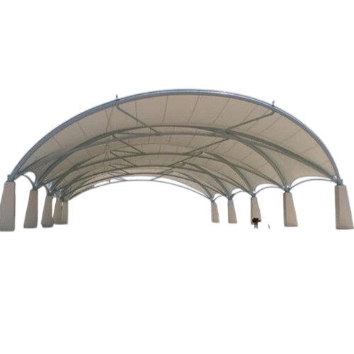 Half Curved Tensile Structures