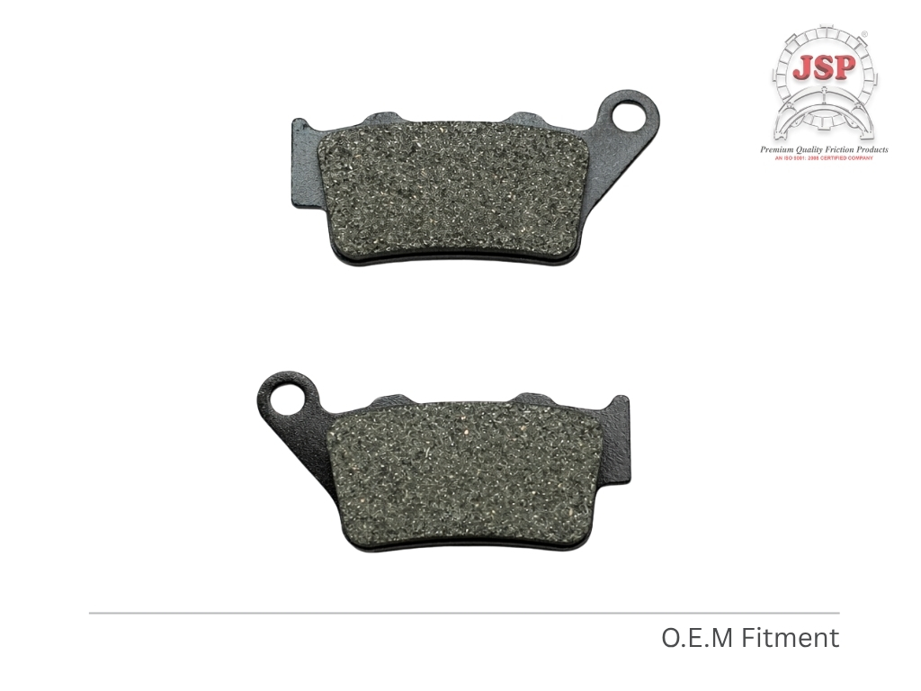 Royal Enfield Bullet 350 Rear Disc Brake Pad - Finish: Smooth