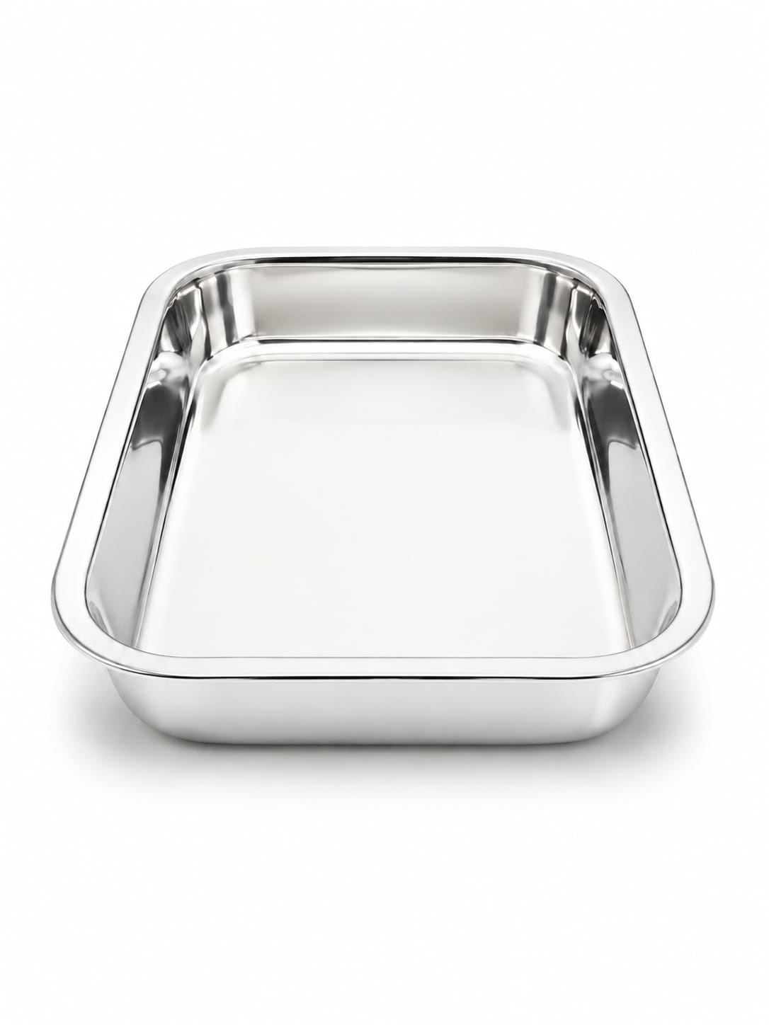 Stainless Steel Storing And Serving Tray - Color: Silver