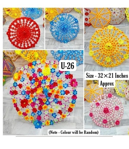 Wedding Stylish Umbrella With Flowers