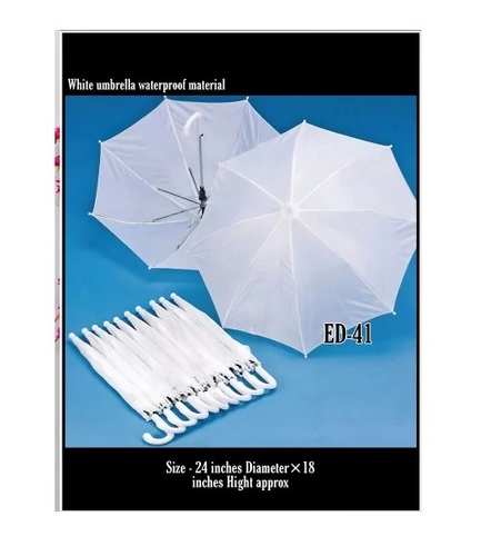 White Waterproof Wedding Decoration Umbrella