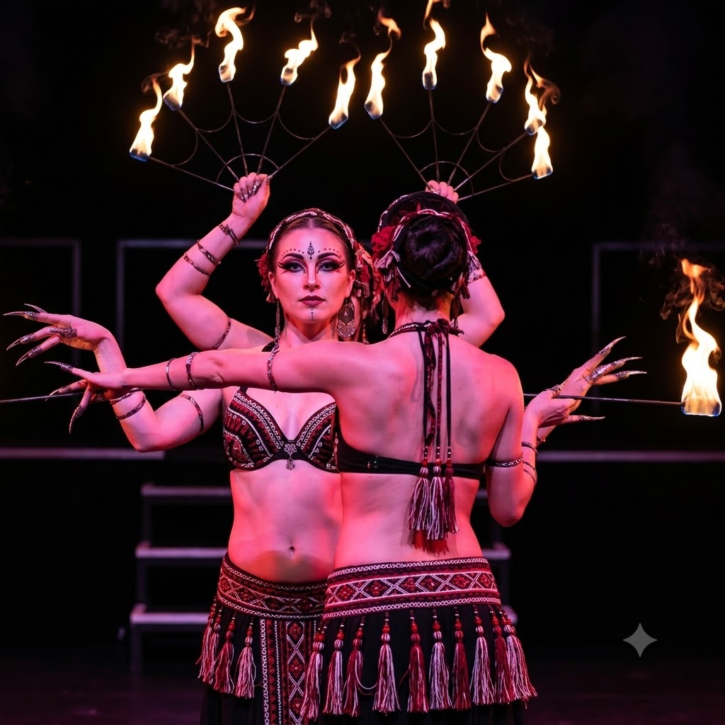Fire Show By The Event Stage