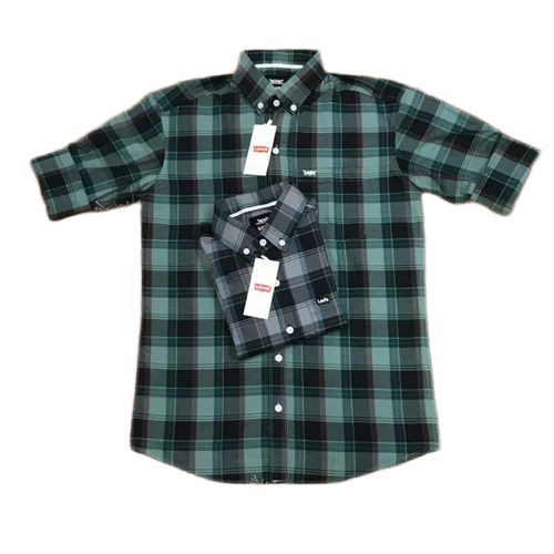 Men Check Green Shirts - Cotton, Full Sleeves, Multicolor, Sizes L to XXL | Anti Wrinkle, Breathable, No Fade, Attractive Look