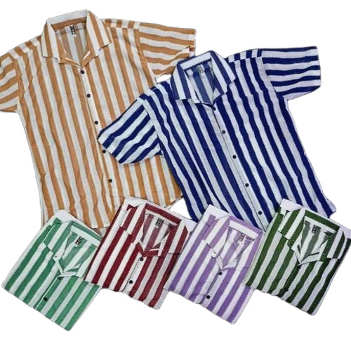 Men Line Printed Shirts
