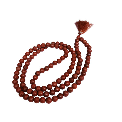 Red Jasper 108 Beads Mala - Grade: Premium