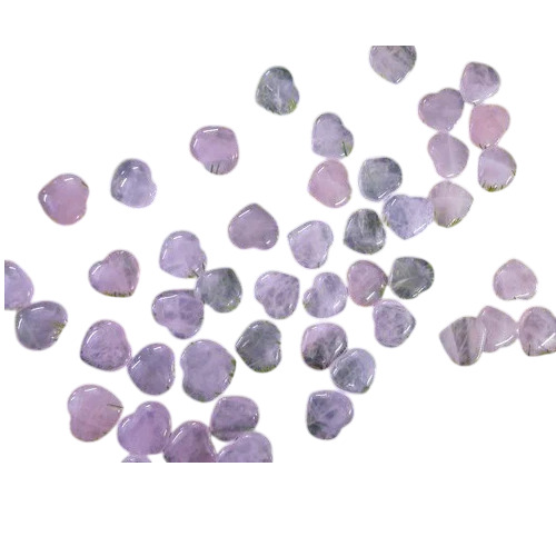 Rose Quartz Puffy Hearts