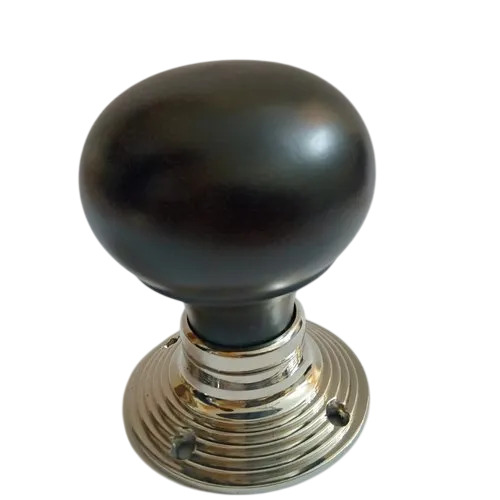 2.5 Inch Modern Ebony Wood Door Knob