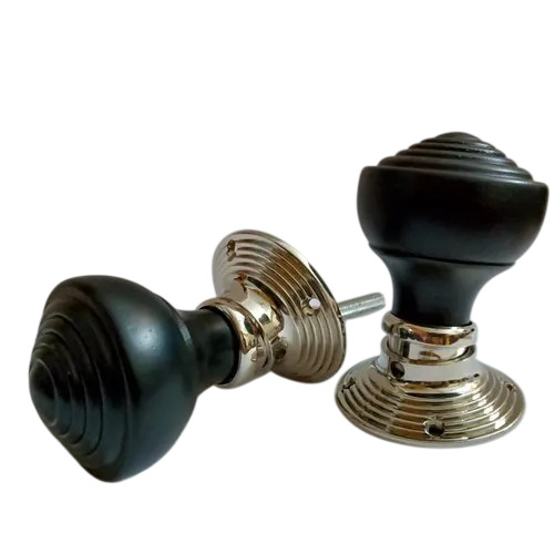 Antique Ebony Wood Door Knob