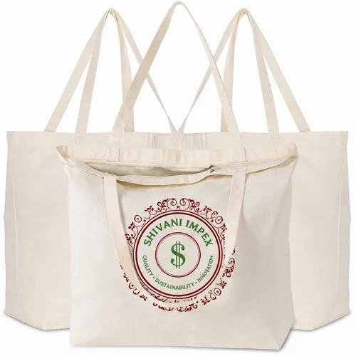 Canvas Tote Bags With Zip For Men & Women