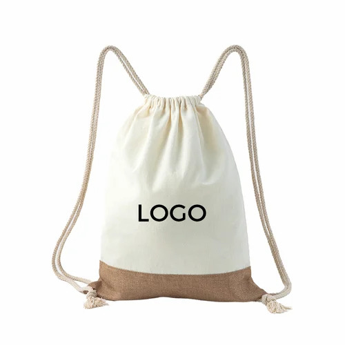 Cotton Drawstring Backpack Bags