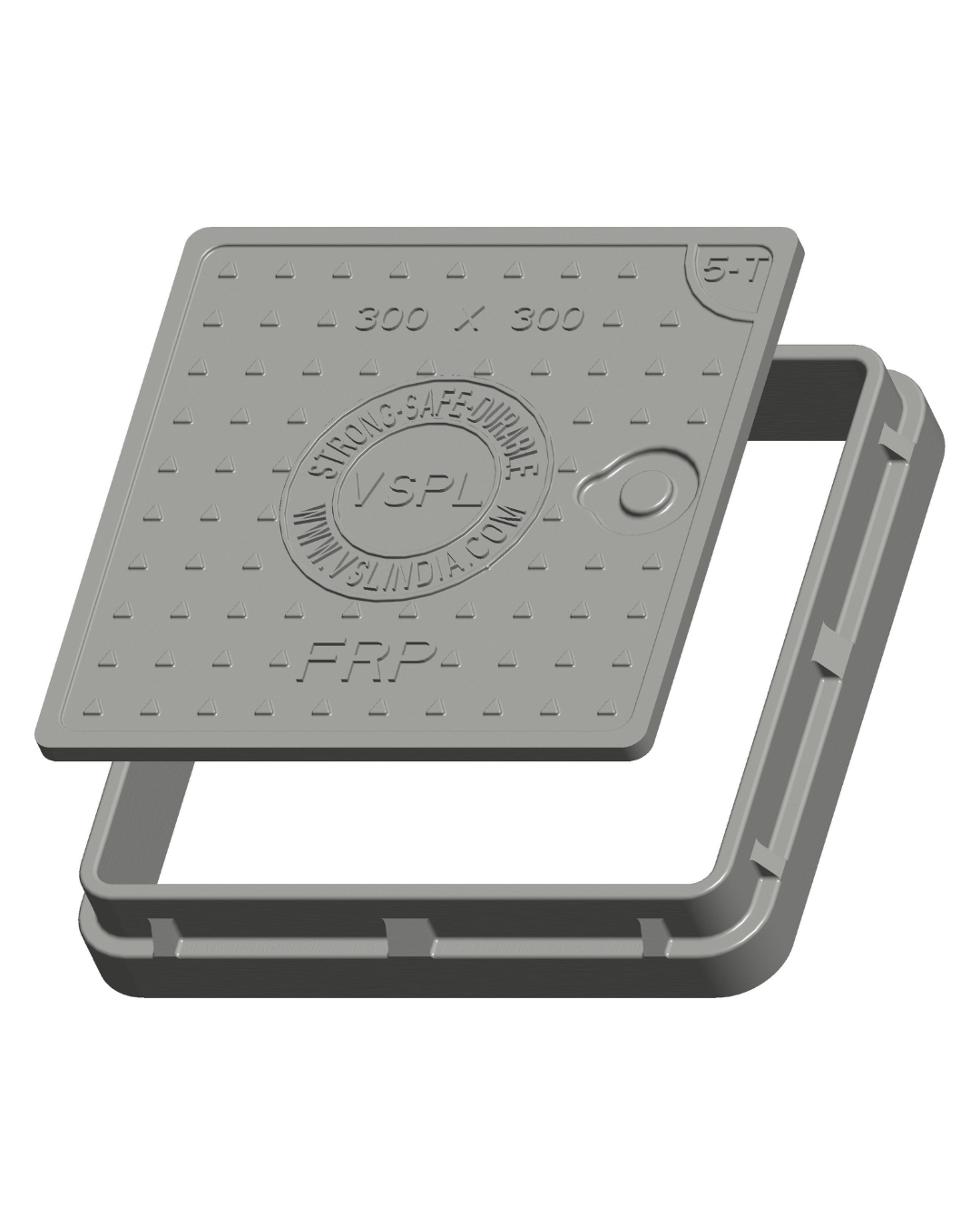 Frp Manhole Cover 300 X 300Mm - Load Capacity: 5 Tonne
