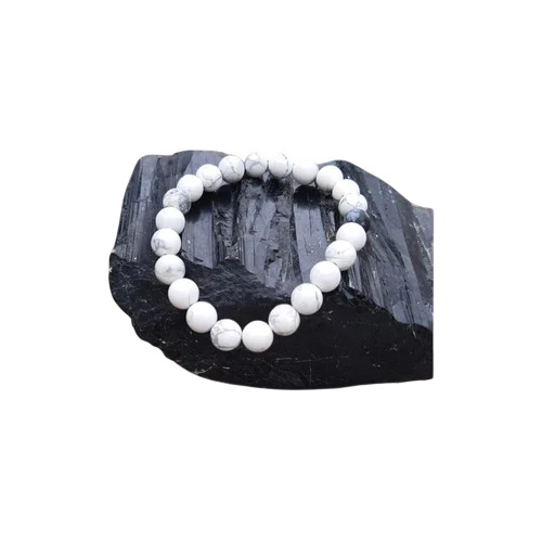 Howlite Bead Bracelet