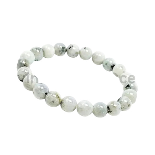 White Rainbow Moonstone Bracelet