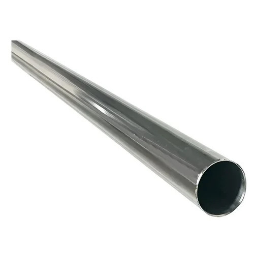304 Stainless Steel Round Pipe - Color: Silver
