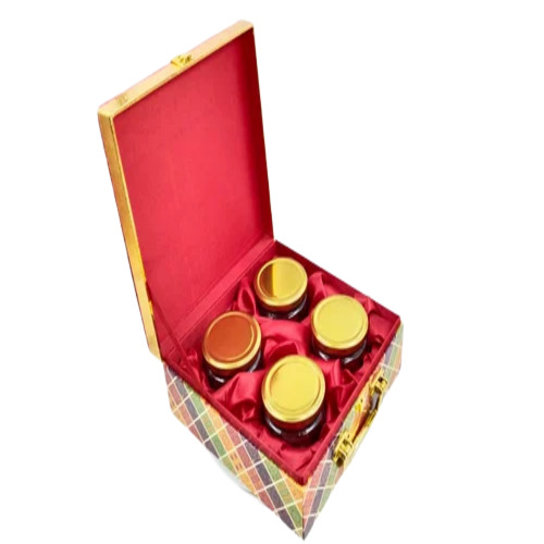 4 Jar Pink Dry Fruit Box