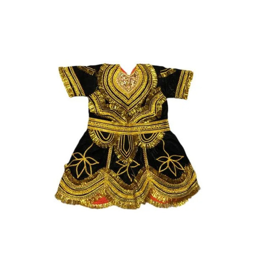 Black and Golden Ramleela Drama Dress