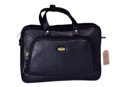 Black Leather Laptops Bag