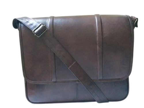 Dark Brown Leather Laptop Bag