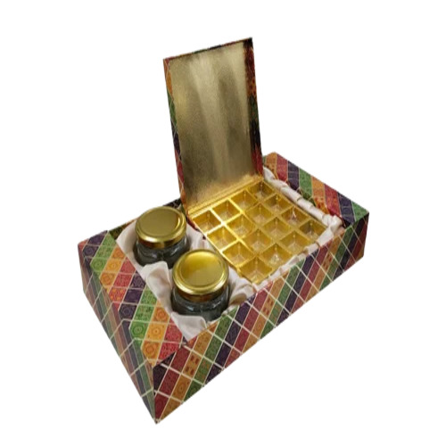 Mdf Dry Fruit & Chocolate Box - Color: Blue