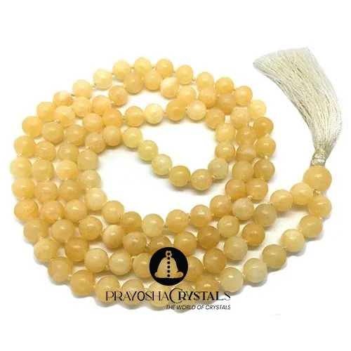 Prayosha Crystals Calcite Beads जपा माला