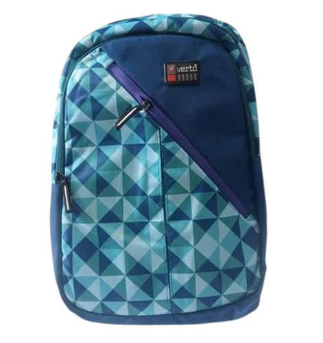 Printed Blue Laptop Backpack