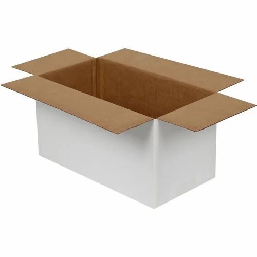 5 Ply White Cardboard Corrugated Packaging Box