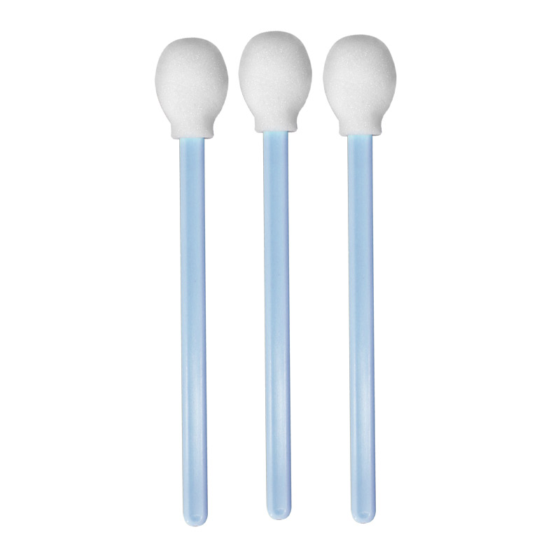 Cleanroom Foam Cleaning Swab With Large Circular Head - Color: Blue