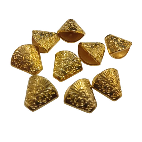 Drop Shaped Golden Plastic Ccb Beads