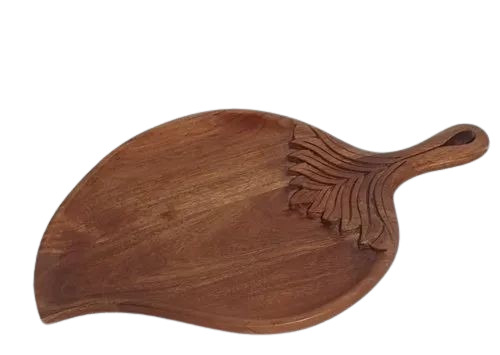 Leaf Shape Wooden Serving Tray