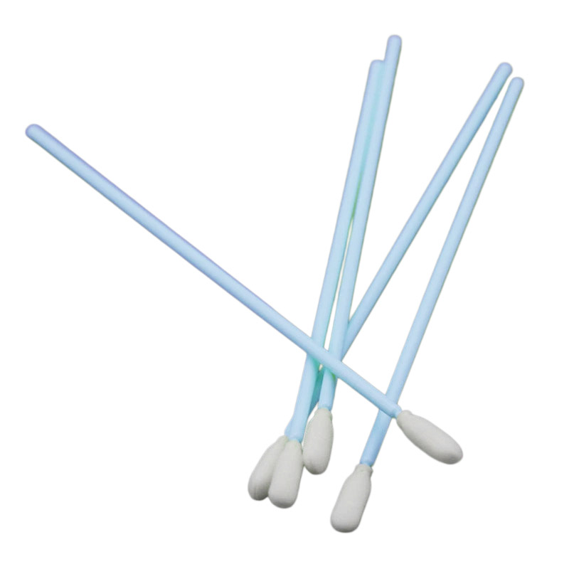 Medium Foam Cleanroom Swab With Round Head And Long Handle - Color: Blue