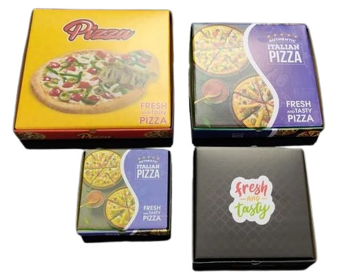 Multicolor Pizza Packaging Box