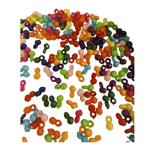 Multicolor Plastic Ghungroo Beads