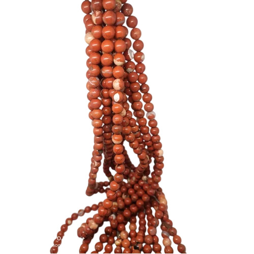 Natural Red Jasper 8 Mm Beads Mala Line