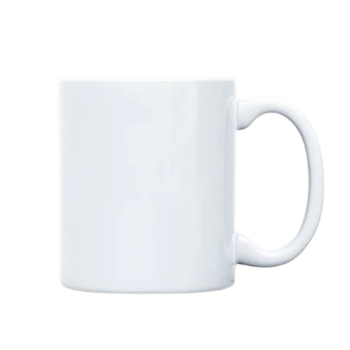 Plain White Ceramic Coffee Mug