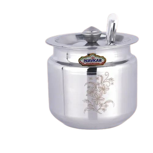 Stainless Steel Ghee Pot With Spoon