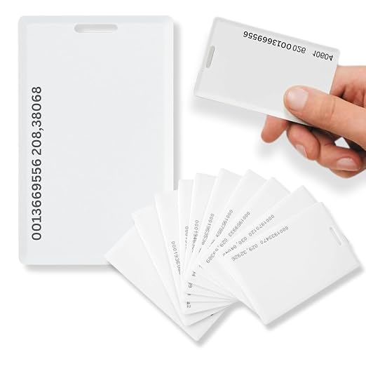 Terracos Rfid Thick Clamshell Printable Cards - Color: White