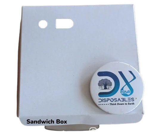 White Color Sandwich Box