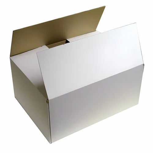 White Plain Cardboard Corrugated Packaging Box
