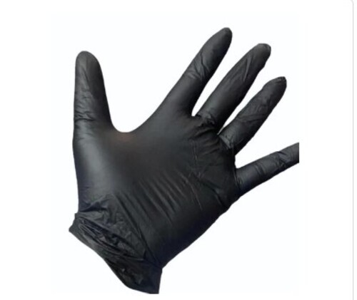 Black Nitrile Gloves - Fabric Type: Nylon