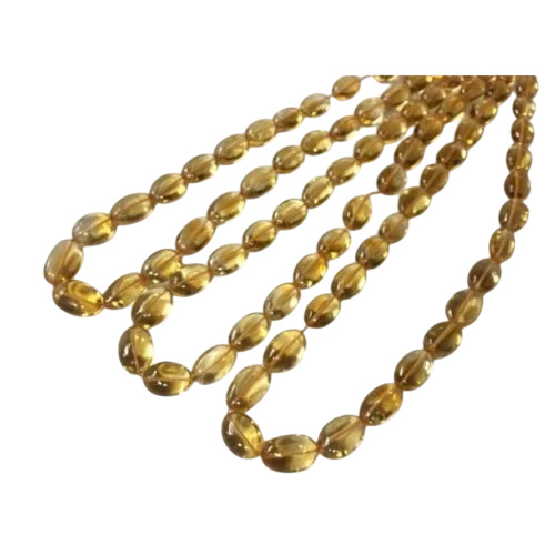 Citrine Plain Tumbled Stone Beads