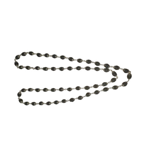 Lawa Beads With Metal Cap Mala
