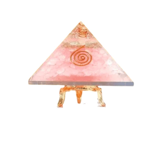 Organite Rose Quartz Crystal Pyramid