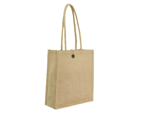 Plain Rectangular Jute Shopping Bag