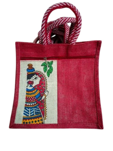 Printed Jute Handbag