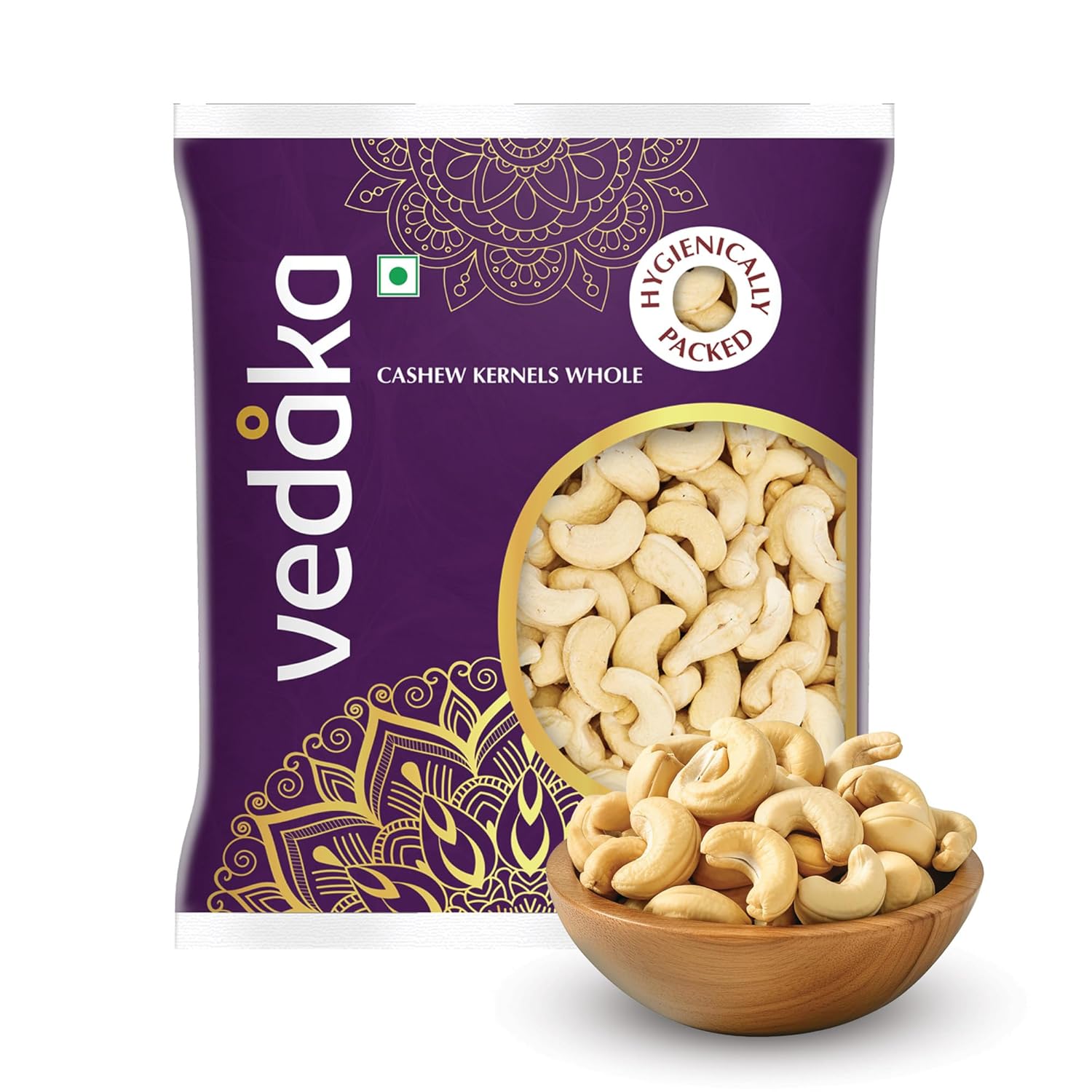 Vedaka W320 Grade Whole Cashews 500 Gram - Broken (%): 100