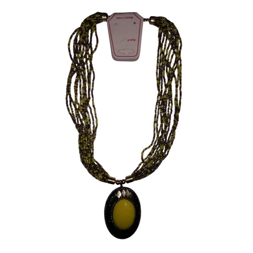 Yellow Glass Beads Necklace - Gender: Women'S